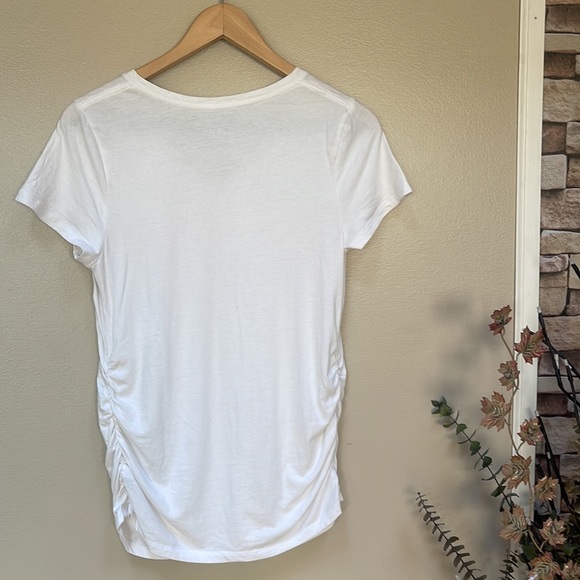 Maternity White T-Shirt, NWOT - Picture 2 of 3